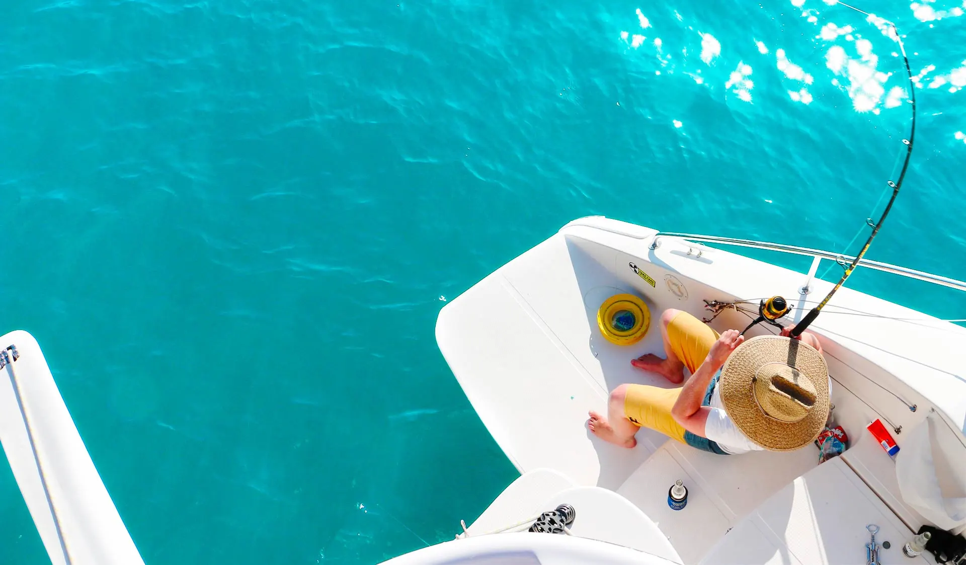 Carp Fishing Rods Verkoop Winkel -Carp Fishing Rods Verkoop Winkel banner fishing top down on catamaran 01